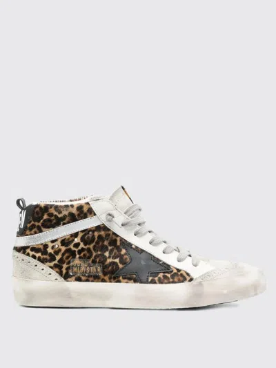 Golden Goose Star Patch High-top Sneakers In Brown