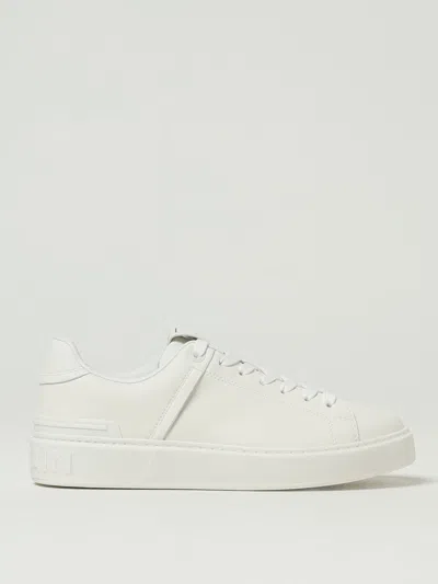 Balmain B Court Calfskin Sneaker In White