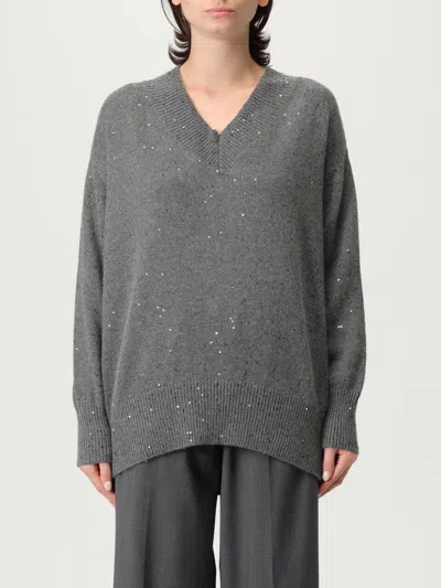 Brunello Cucinelli Sweater  Woman Color Grey In Gray