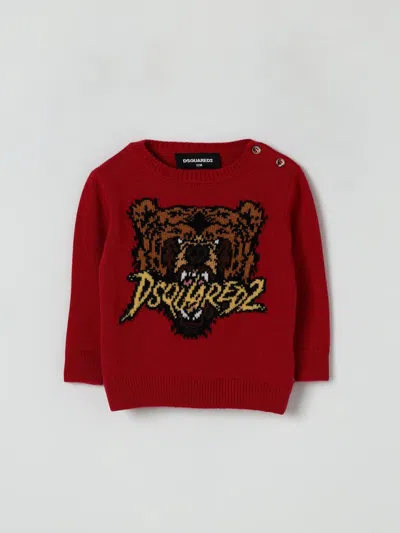 Dsquared2 Intarsia-knit Jumper In Red
