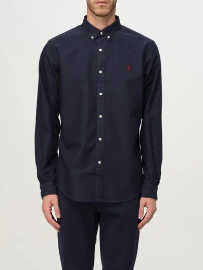 Polo Ralph Lauren Ralph Lauren Slim Fit Sport Shirt Navy In Blue