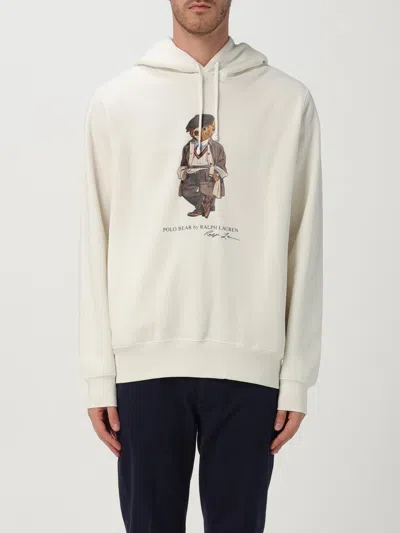 Polo Ralph Lauren Long Sleeve Hoodie In White
