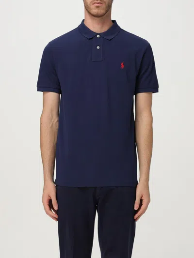 Polo Ralph Lauren Short Sleeve Polo Shirt In Blue