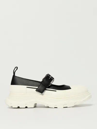 Alexander Mcqueen Leather And Rubber Sneakers In Black