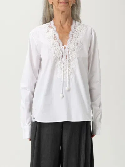 Ermanno Scervino Top  Woman Color White In White