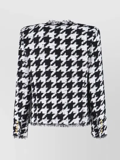 Balmain Blackwhite All-over Check Blazer