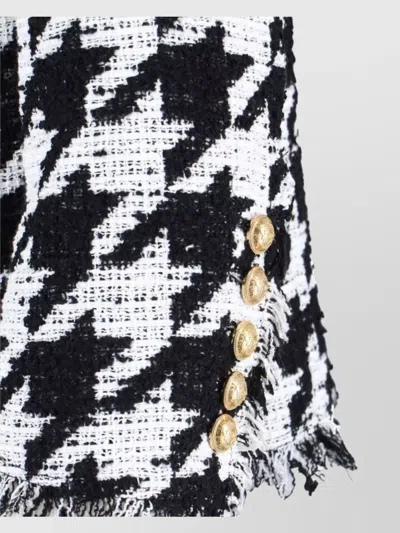 Balmain Blackwhite All-over Check Blazer