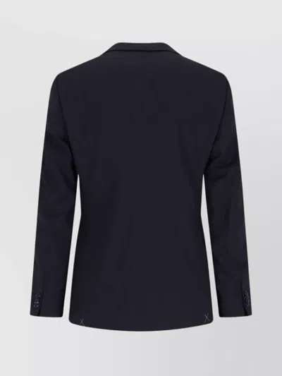 Giorgio Armani Tailored Suit With Notch Lapel And Back Vent In Black