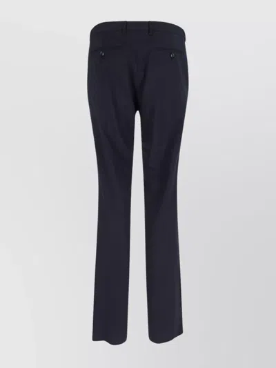 Giorgio Armani Tailored Suit With Notch Lapel And Back Vent In Black