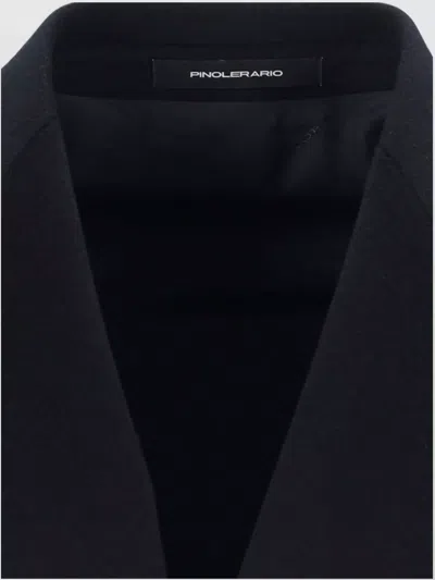 Tagliatore Blue London Double-breasted Coat In Black