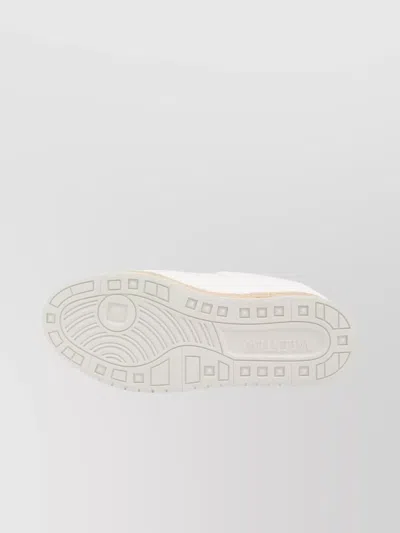 Valentino Garavani Sneaker With Cork Sole And White Leather Perforated Details