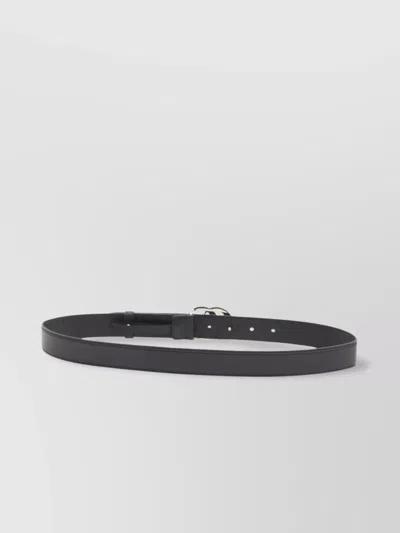 Gucci Adjustable Leather Belt With Embossed Pattern In Gray
