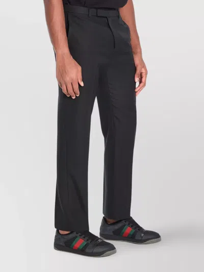 Gucci Straight Leg Trousers With Pockets In Black