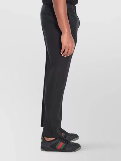 Gucci Straight Leg Trousers With Pockets In Black