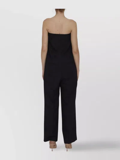 Burberry Tailored Wool Jumpsuit In Black