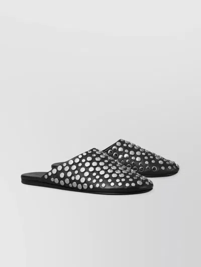 Tory Burch Studded Embellished Leather Mules