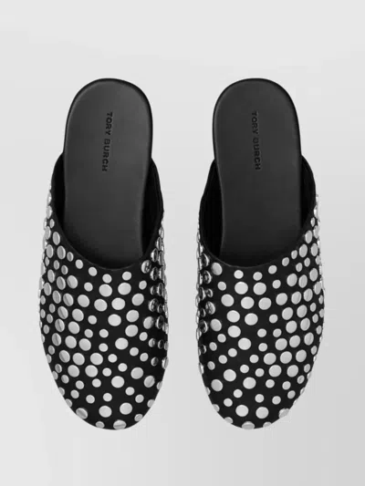 Tory Burch Studded Embellished Leather Mules