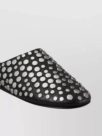 Tory Burch Studded Embellished Leather Mules