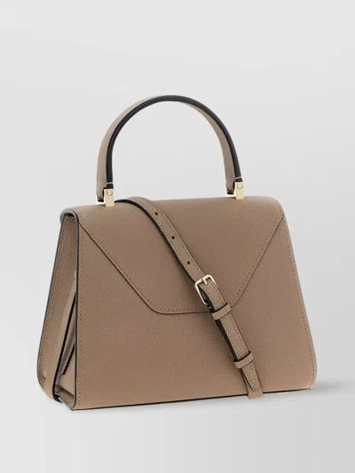 Valextra Mini Handbag With Adjustable Strap And Top Handle