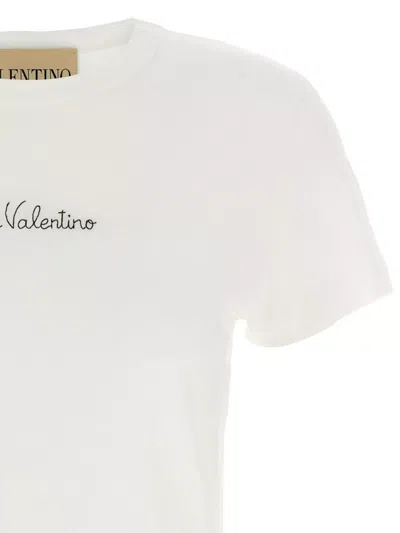 Valentino White Cotton T-shirt In White