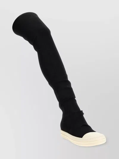 Rick Owens Drkshdw Drkshdw By Rick Owens Woman Boot Black Size 8 Textile Fibers In Black