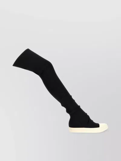 Rick Owens Drkshdw Drkshdw By Rick Owens Woman Boot Black Size 8 Textile Fibers In Black