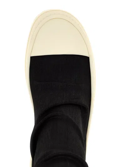 Rick Owens Drkshdw Drkshdw By Rick Owens Woman Boot Black Size 8 Textile Fibers In Black