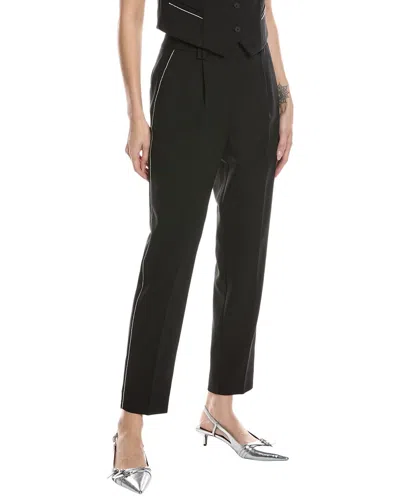 Allsaints Atlas Krys Wool-blend Trouser In Black