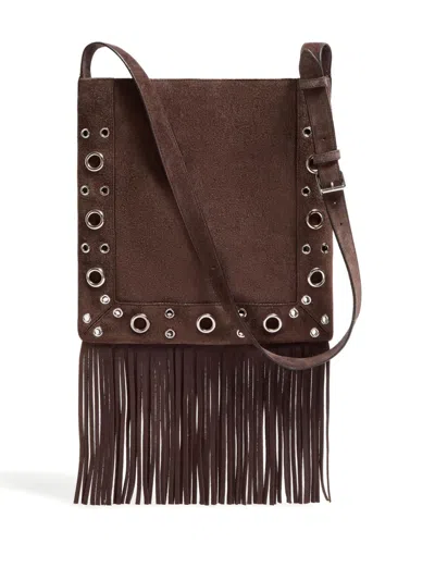 Valentino Nellcôte Shoulder Bag In Brown