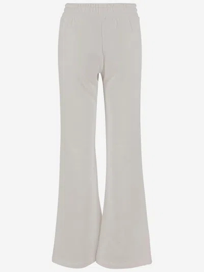 Pinko Logo Embroidered Track Pants In White