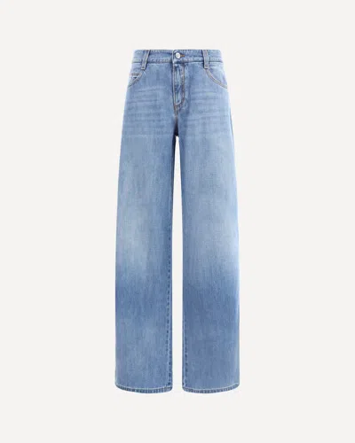 Ermanno Scervino Wide Leg Jeans In Blue