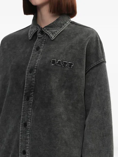 Bapy By *a Bathing Ape® Logo-embroidered Button-down Shirt In Black