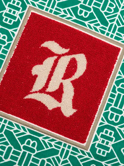 Rhude Tile-pattern Bomber Jacket In Green