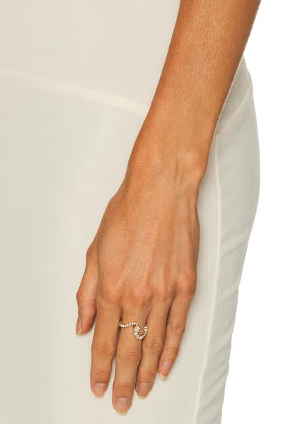 Sophie Bille Brahe 18k Yellow Gold Ocean Sky Diamond Ring In Multi