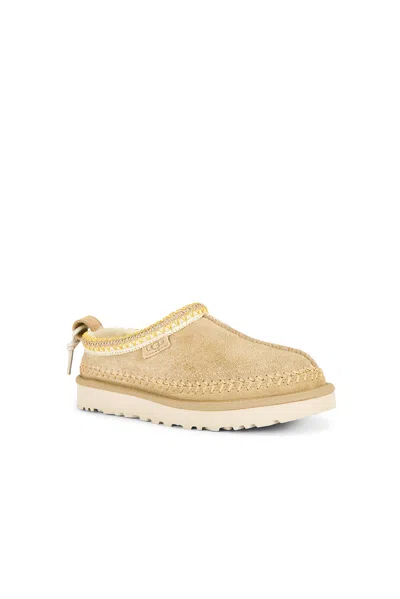 Ugg Tasman Biarritz Suede Flatform Slippers In Yellow