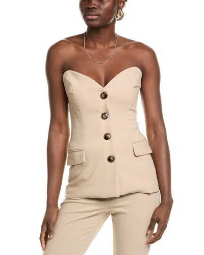 Bardot Kylian Button Front Top In Neutral