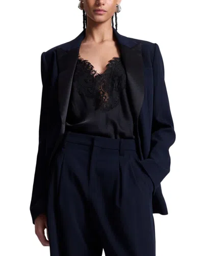 A.l.c A. L.c. Brandon Wool-blend Jacket In Blue