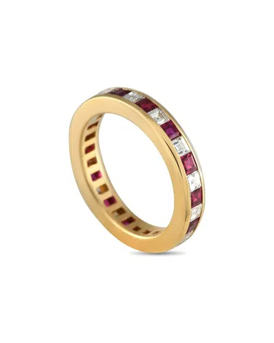 Tiffany & Co . 18k 1.94 Ct. Tw. Ruby Ring (authentic Pre-loved) In Gold