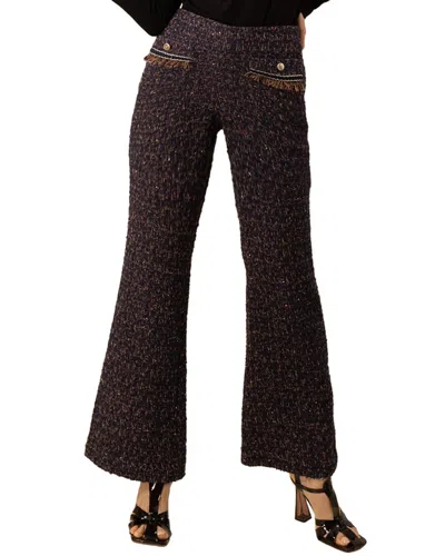 Hale Bob Kayleigh Wool-blend Pant In Blue