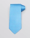 Ferragamo Gancini Classic Tie In Blue/pink