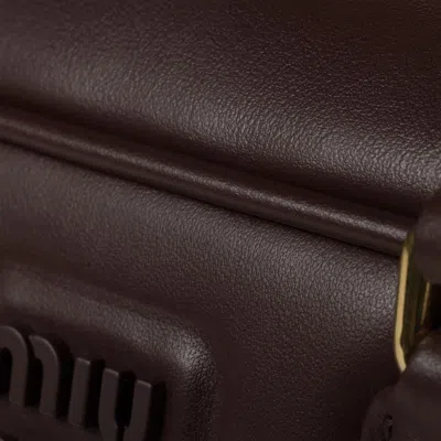 Miu Miu Soft Padded Shoulder Bag And Handles In Brown