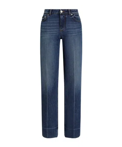 Dolce & Gabbana 5-pocket Denim Trousers In Blue