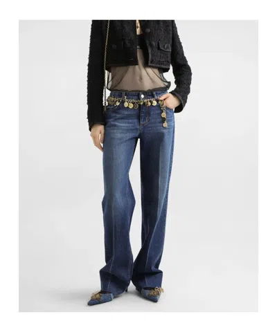 Dolce & Gabbana 5-pocket Denim Trousers In Blue