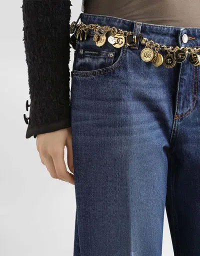 Dolce & Gabbana 5-pocket Denim Trousers In Blue