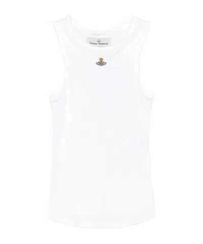 Vivienne Westwood Ribbed Tank Top In White