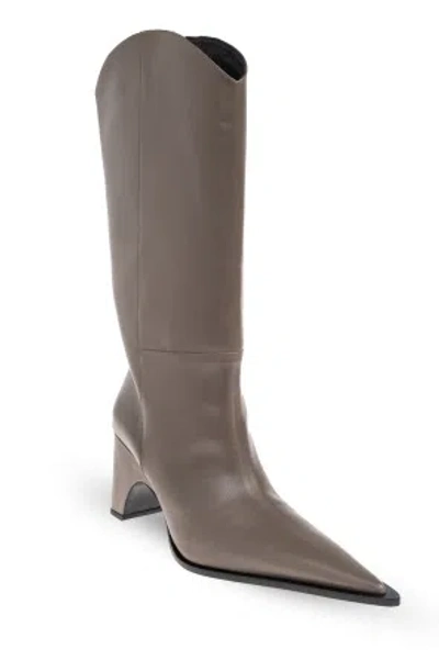 Coperni Taupe Cowboy Bridge Tall Boots In Neutral
