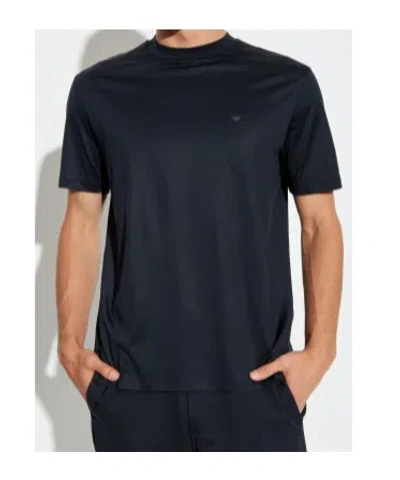 Emporio Armani Basic Crew Neck T-shirt In Blue