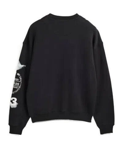 Y-3 Men's Graphic Crew Sweat In Black