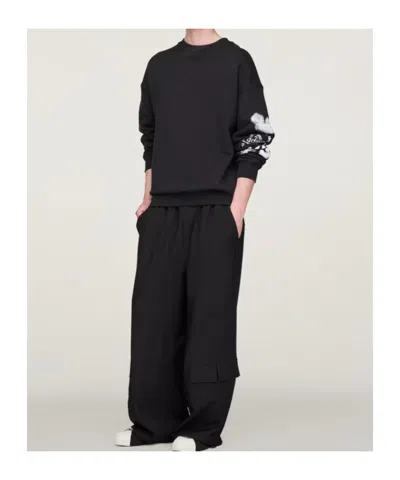 Y-3 Men's Graphic Crew Sweat In Black