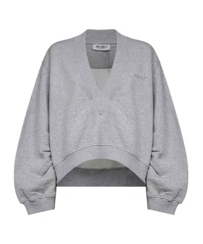 Attico Sweatshirt In Gray